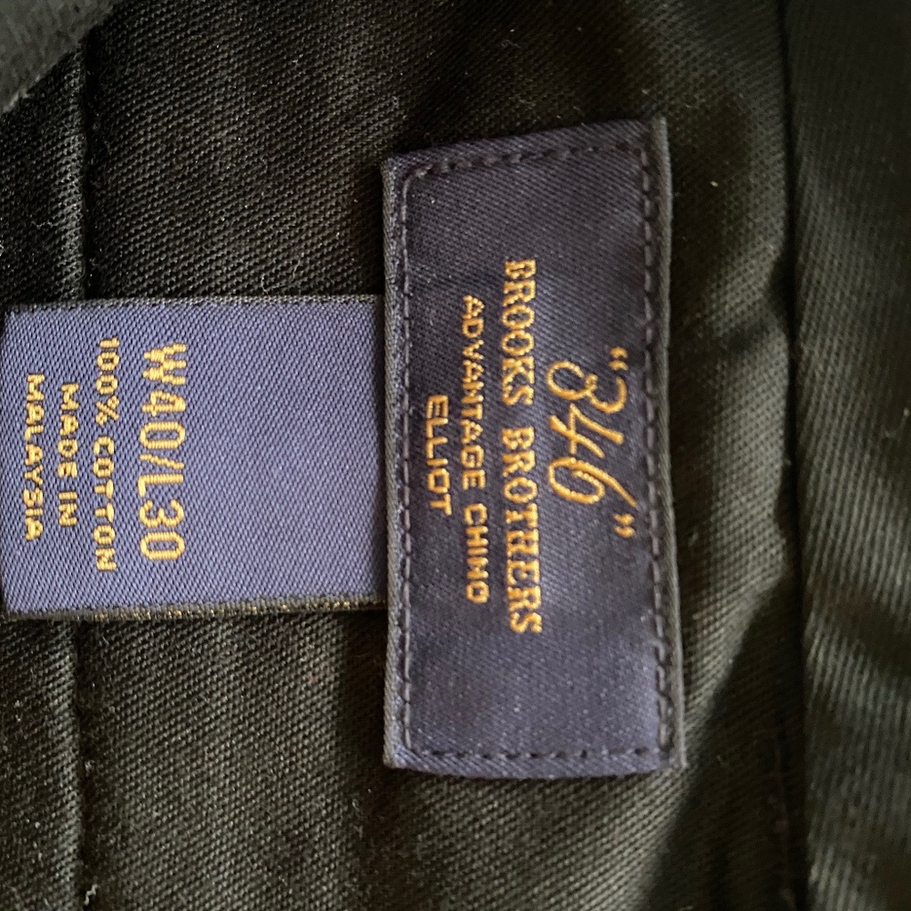 Brooks Brothers "346" Advantage Chino Elliot W40/L30 Navy